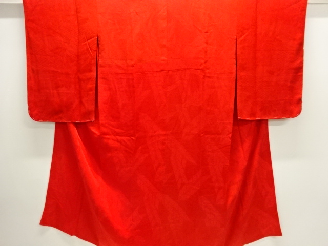 アンティーク　紋錦紗矢羽根模様織出し長襦袢